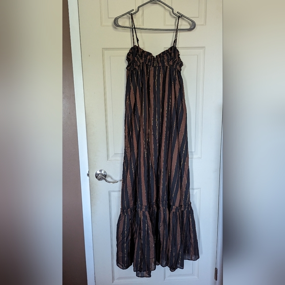 Maxi Dress, Black & Brown - Picture 4 of 5